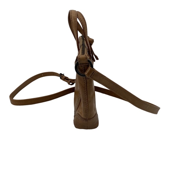 Frye Melissa Mini Shopper Cognac Small Crossbody Purse - Picture 2 of 14